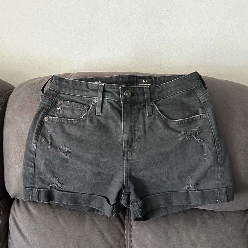 AG Adriano Goldschmied The Hailey Ex Boyfriend roll-up Shorts